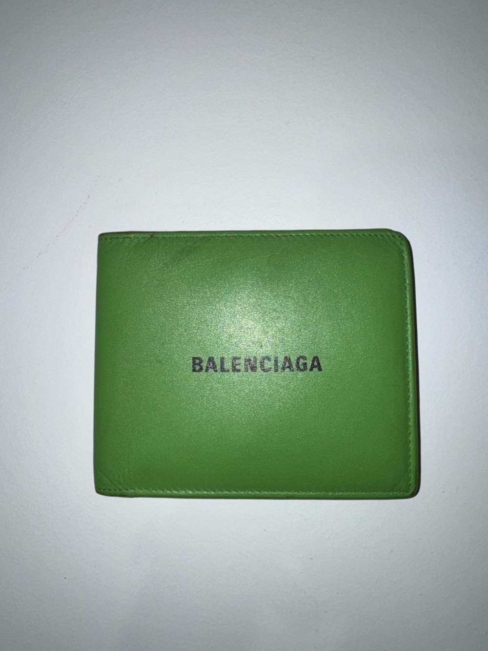Balenciaga GREEN Bi-Fold Men’s Wallet - Picture 4 of 9